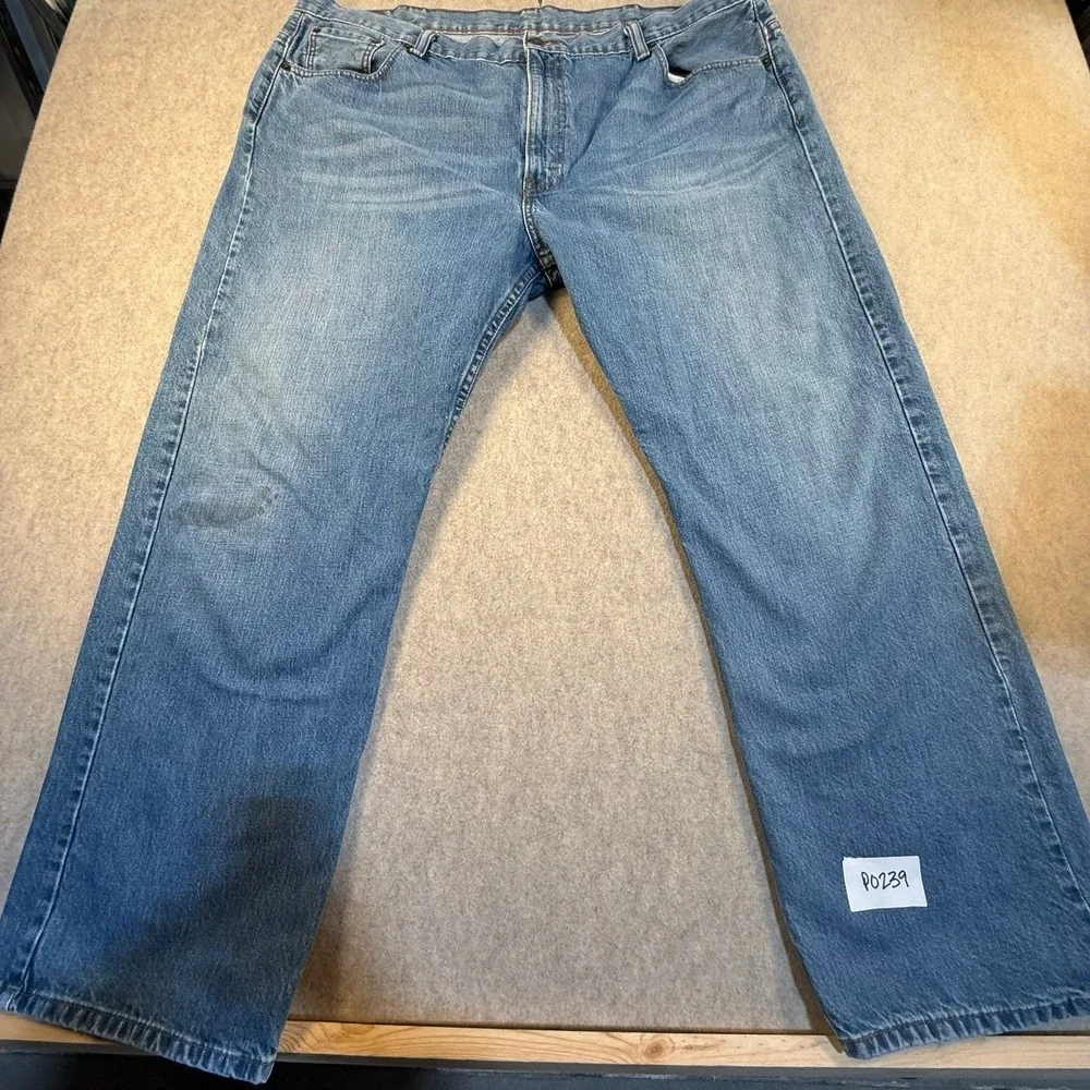 Levis 569 Loose Straight Fit Mens Jeans Blue Medium Wash Denim‎ W44 L32